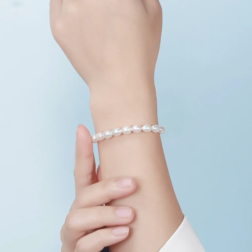Brățări Din Argint - Brățară din Argint cu perle naturale de cultură Silver Pearl Symphony