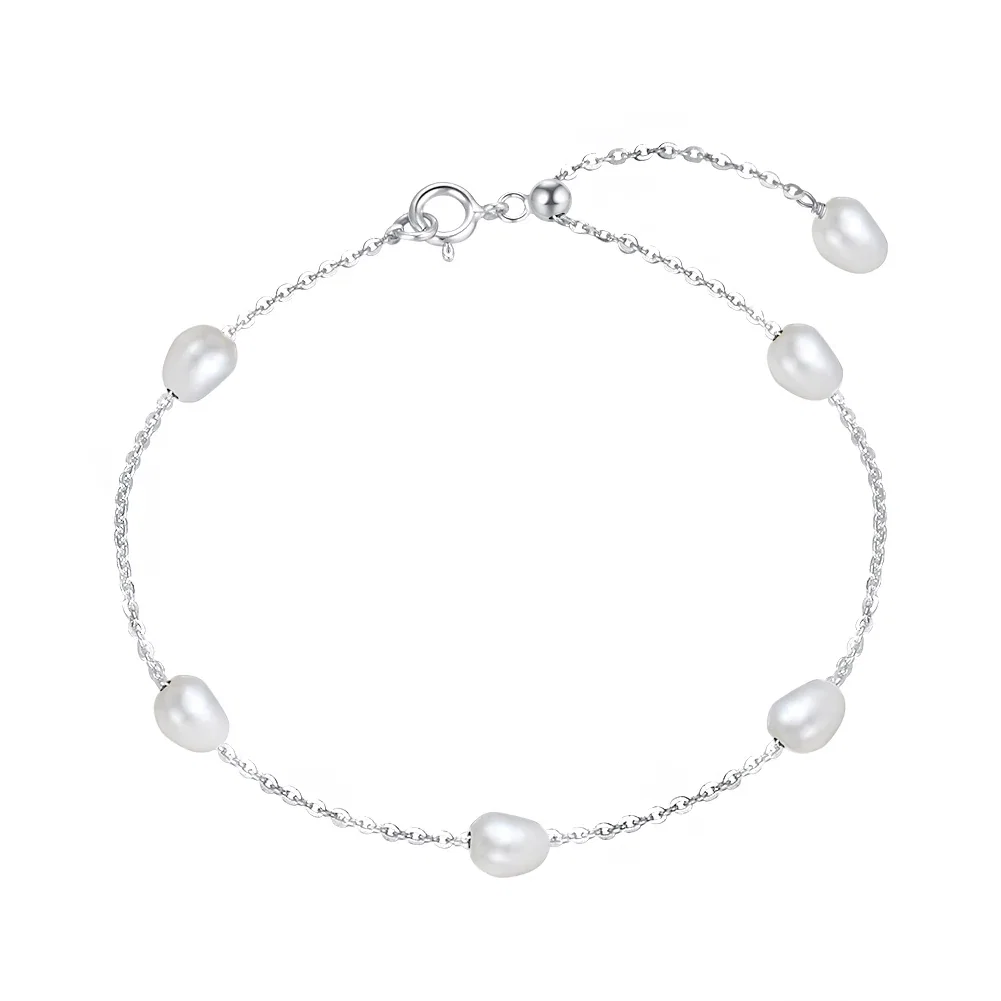 Brățară din Argint cu perle naturale de cultură Silver Pearl Whisper