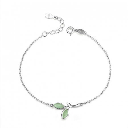 Brățări - Brățară din argint Green Leaf