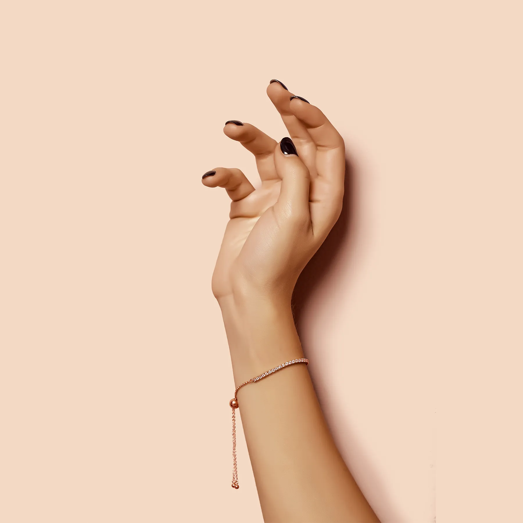 Brățări - Brățară din argint Tennis Star Rose Gold