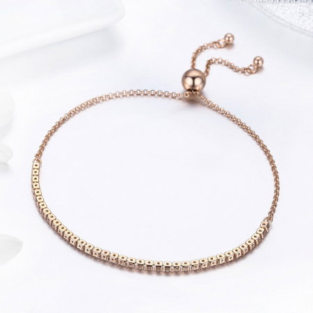 Brățări - Brățară din argint Tennis Star Rose Gold