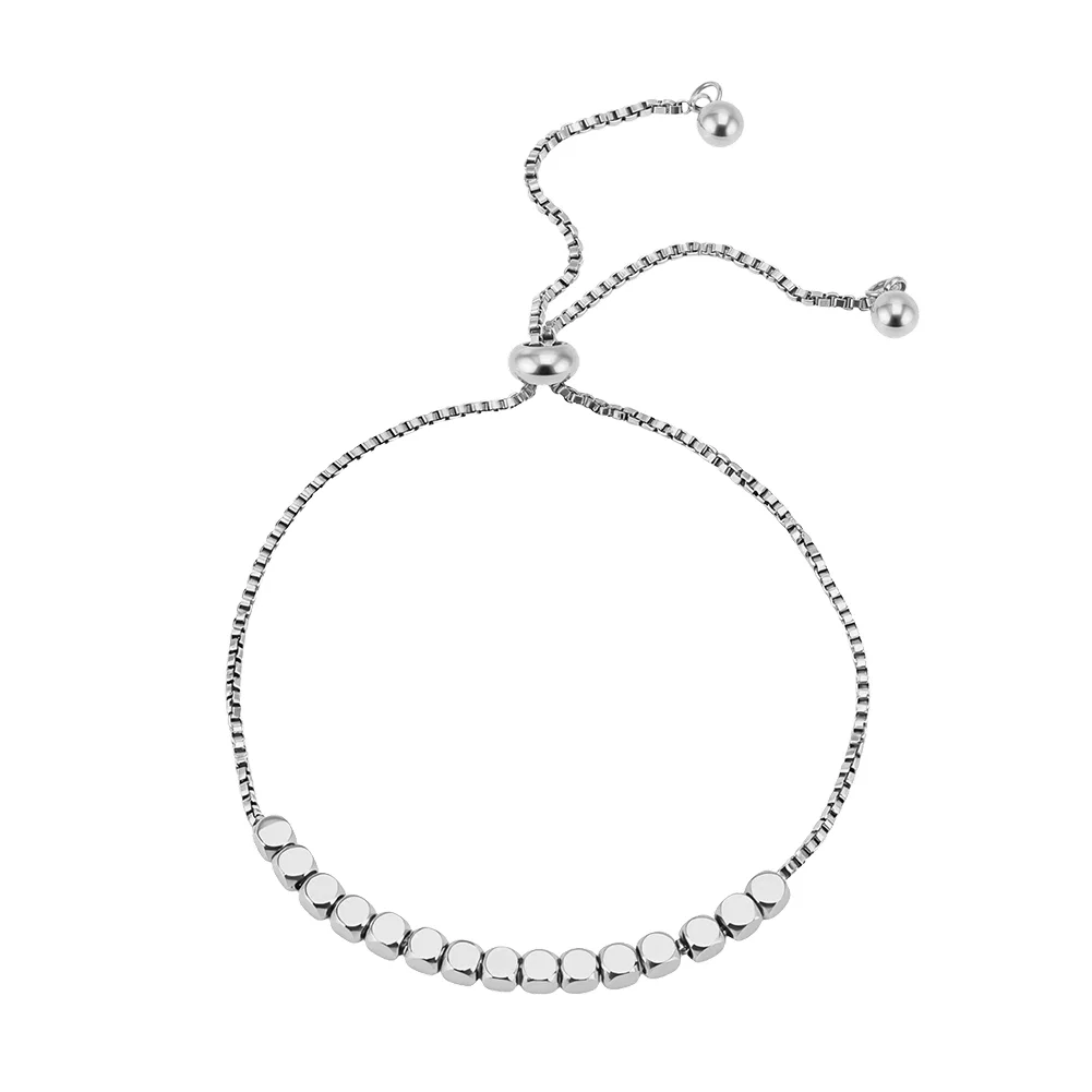 Brățări Statement - Brățară Statement Beads Argintiu