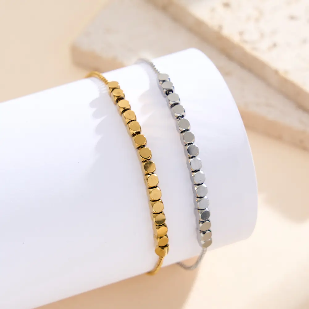 Brățări Statement - Brățară Statement Beads Argintiu