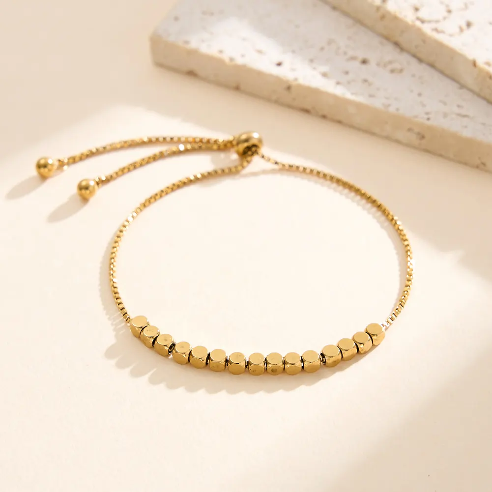 Brățări Statement - Brățară Statement Beads Auriu