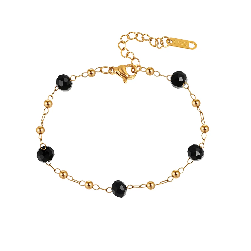 Brățări - Brățară Statement Onyx Auriu