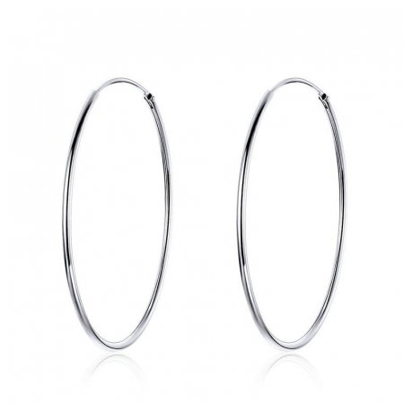 Cercei - Cercei din argint Big Round Hoop