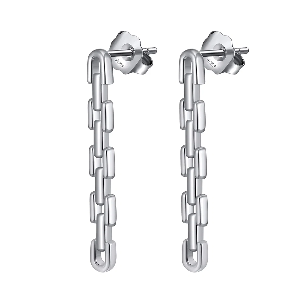 Cercei din argint - Cercei din Argint Chain Earrings Silver