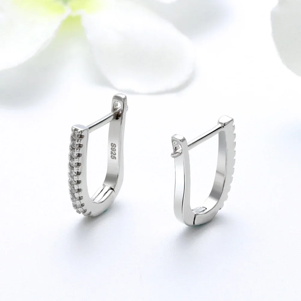 Cercei - Cercei din Argint Crescent Crystal Silver