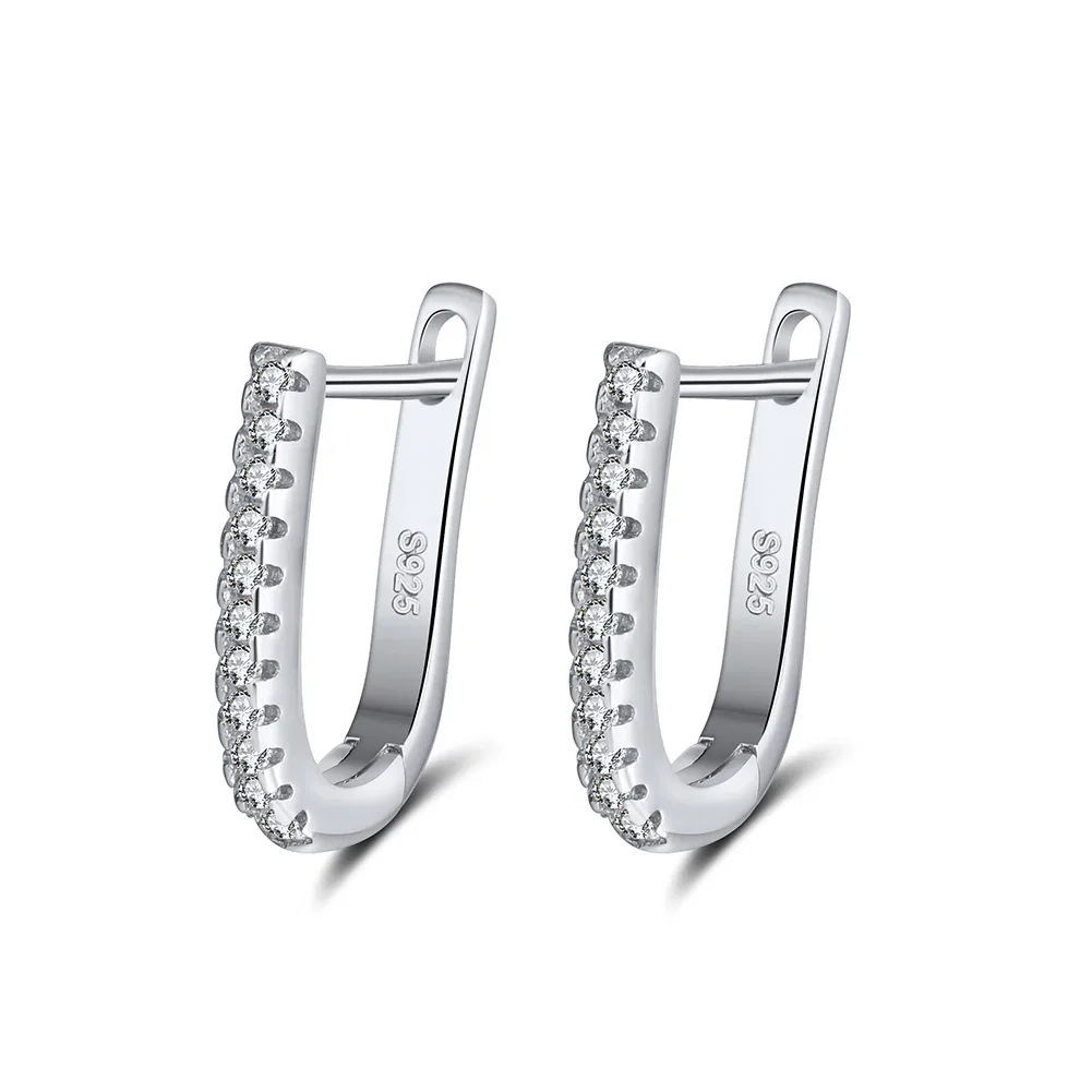 Cercei - Cercei din Argint Crescent Crystal Silver