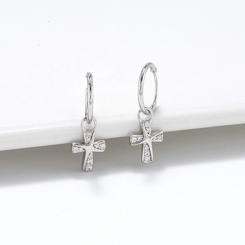 Cercei - Cercei din Argint Cross Silver