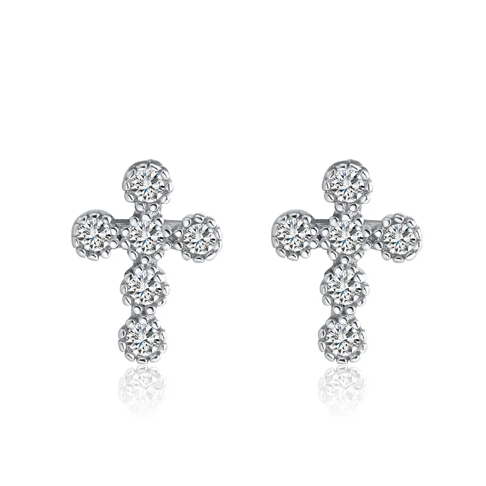 Cercei - Cercei din Argint Crystal Faith Studs Silver
