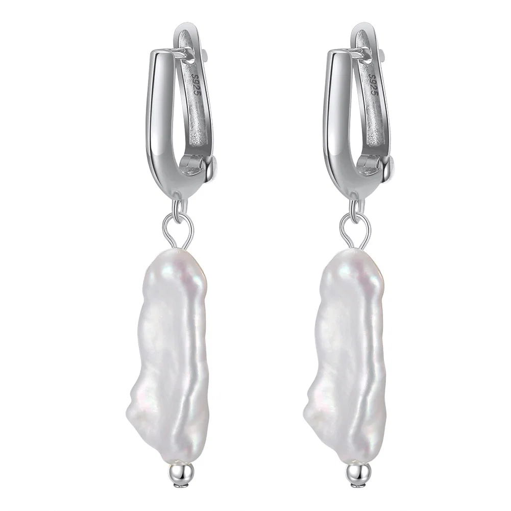 Cercei din argint - Cercei din Argint cu Perle Naturale de Cultură Natural Grace Silver