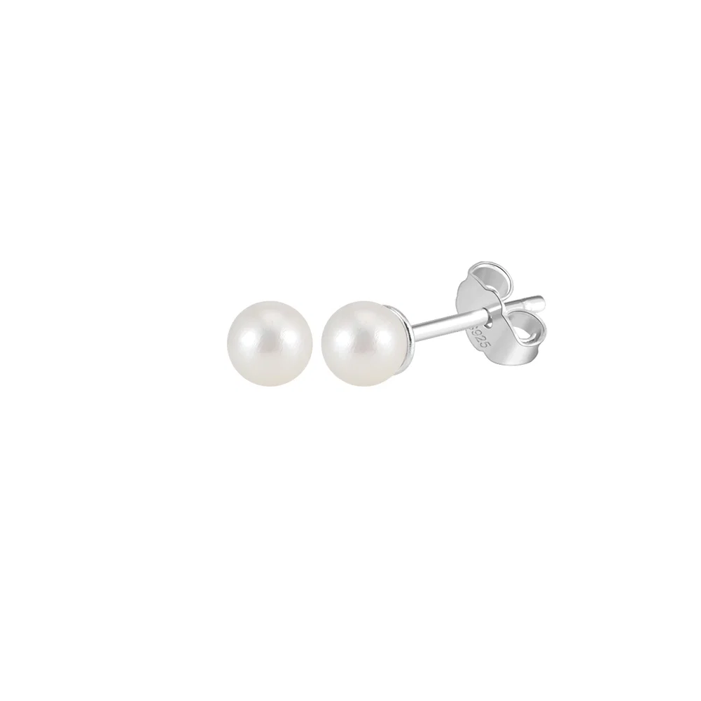Cercei din argint - Cercei din Argint cu Perle Naturale de Cultură Sterling Silver