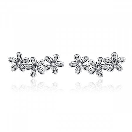 Cercei - Cercei din argint Flower Trio Stud