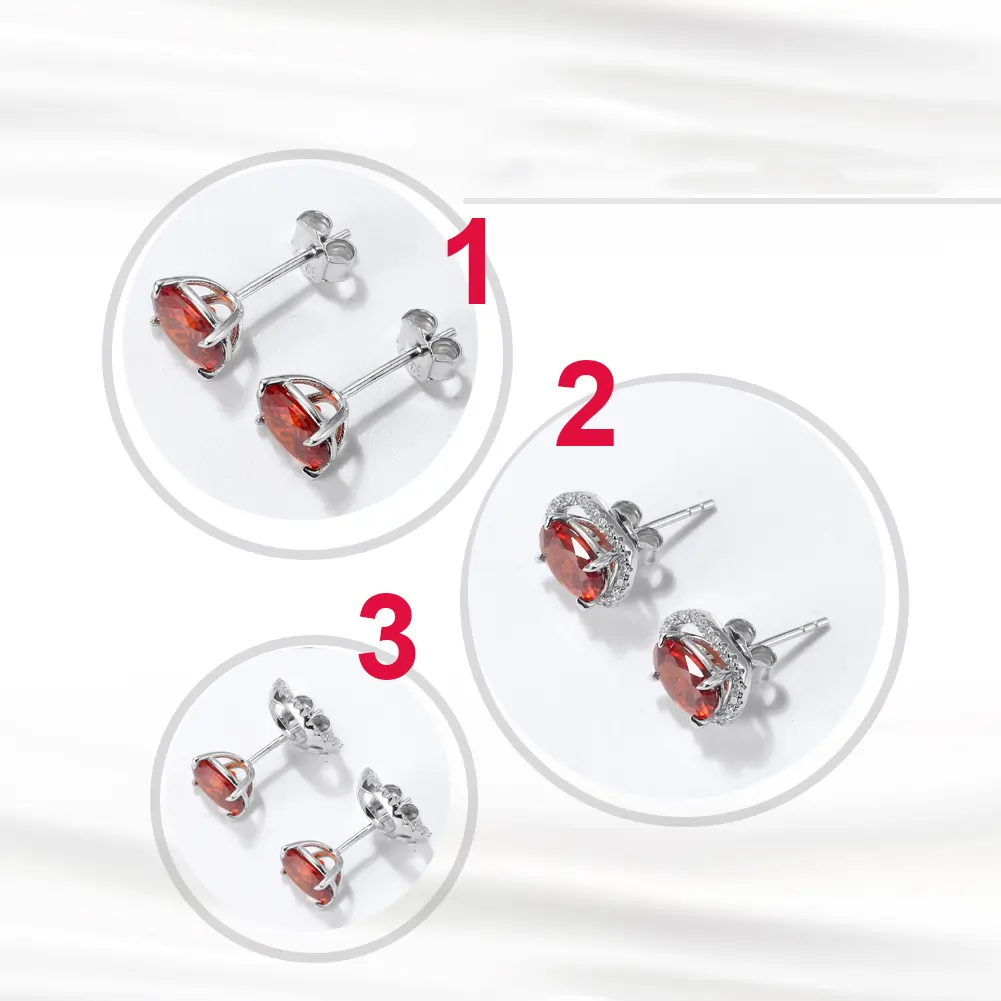 Colecții - Cercei din Argint Halo Brilliance Studs Silver
