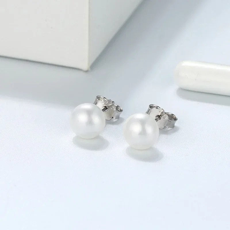 Cercei Perle - Cercei din Argint Luminous Sphere Studs Silver