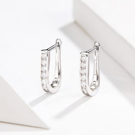 Seturi Bijuterii - Set bijuterii din argint Crystal String, colier și cercei