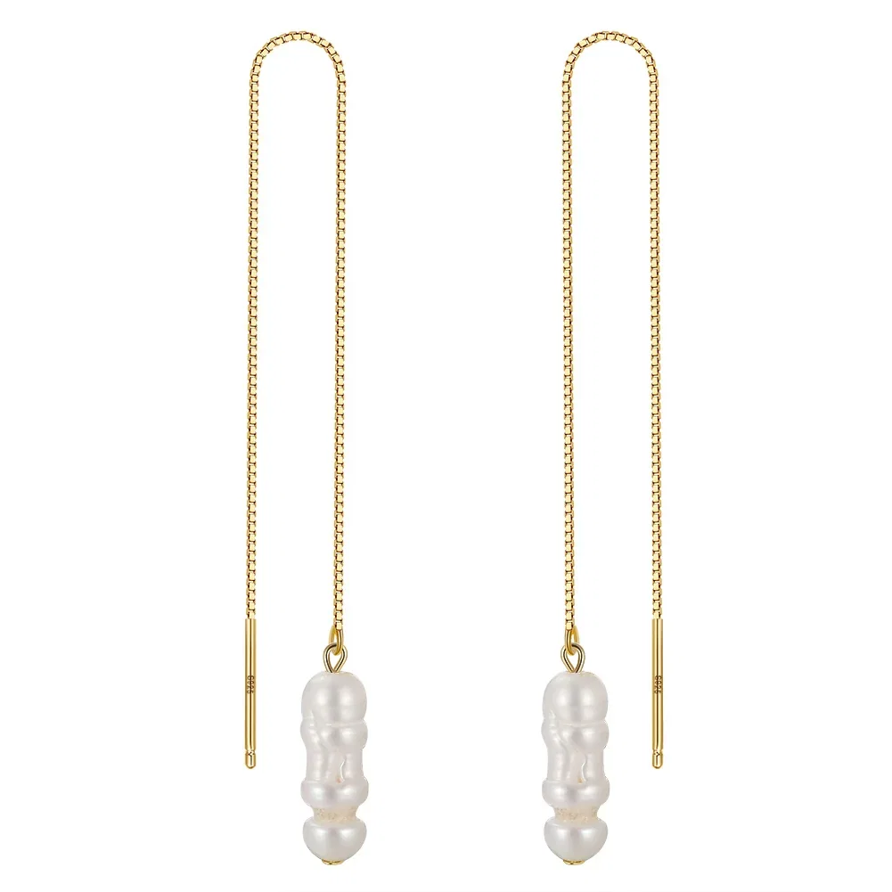 Cercei din argint - Cercei din Argint Pearl Serenity Strings