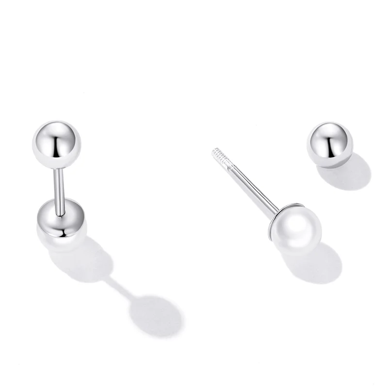 Cercei - Cercei din Argint Petite Pearl Studs Silver