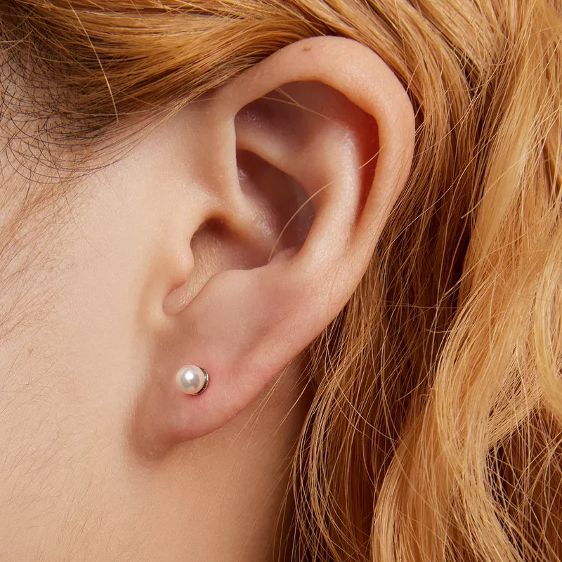 Cercei - Cercei din Argint Petite Pearl Studs Silver