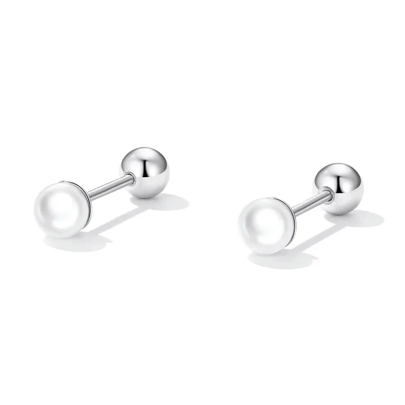 Cercei - Cercei din Argint Petite Pearl Studs Silver