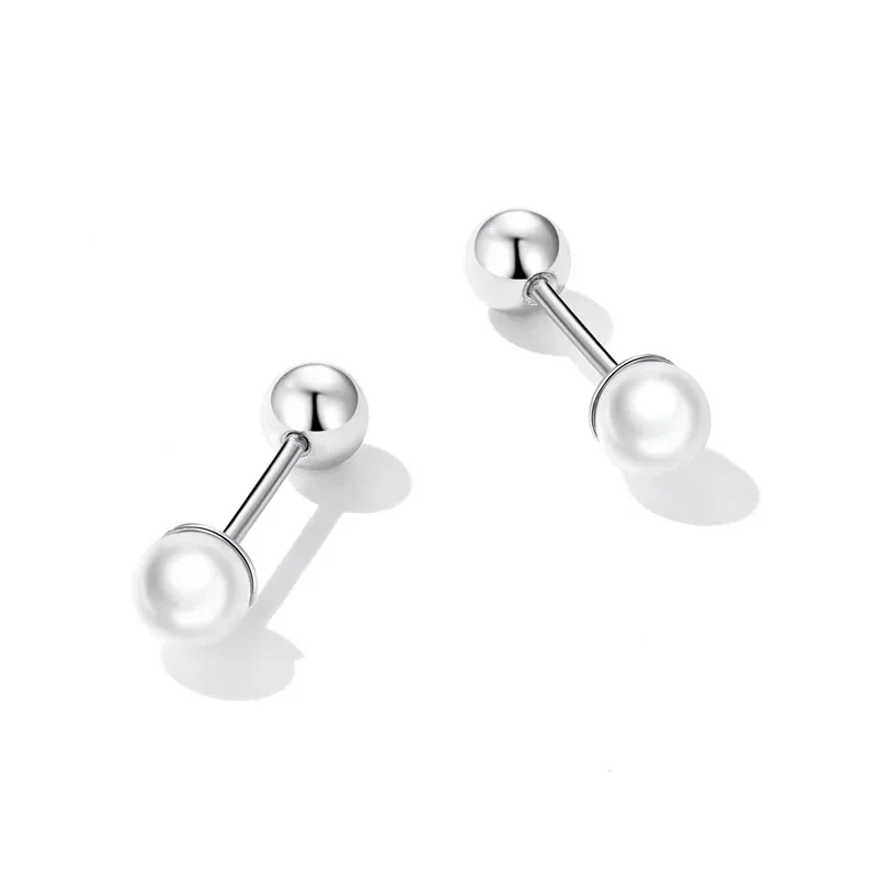 Cercei - Cercei din Argint Petite Pearl Studs Silver