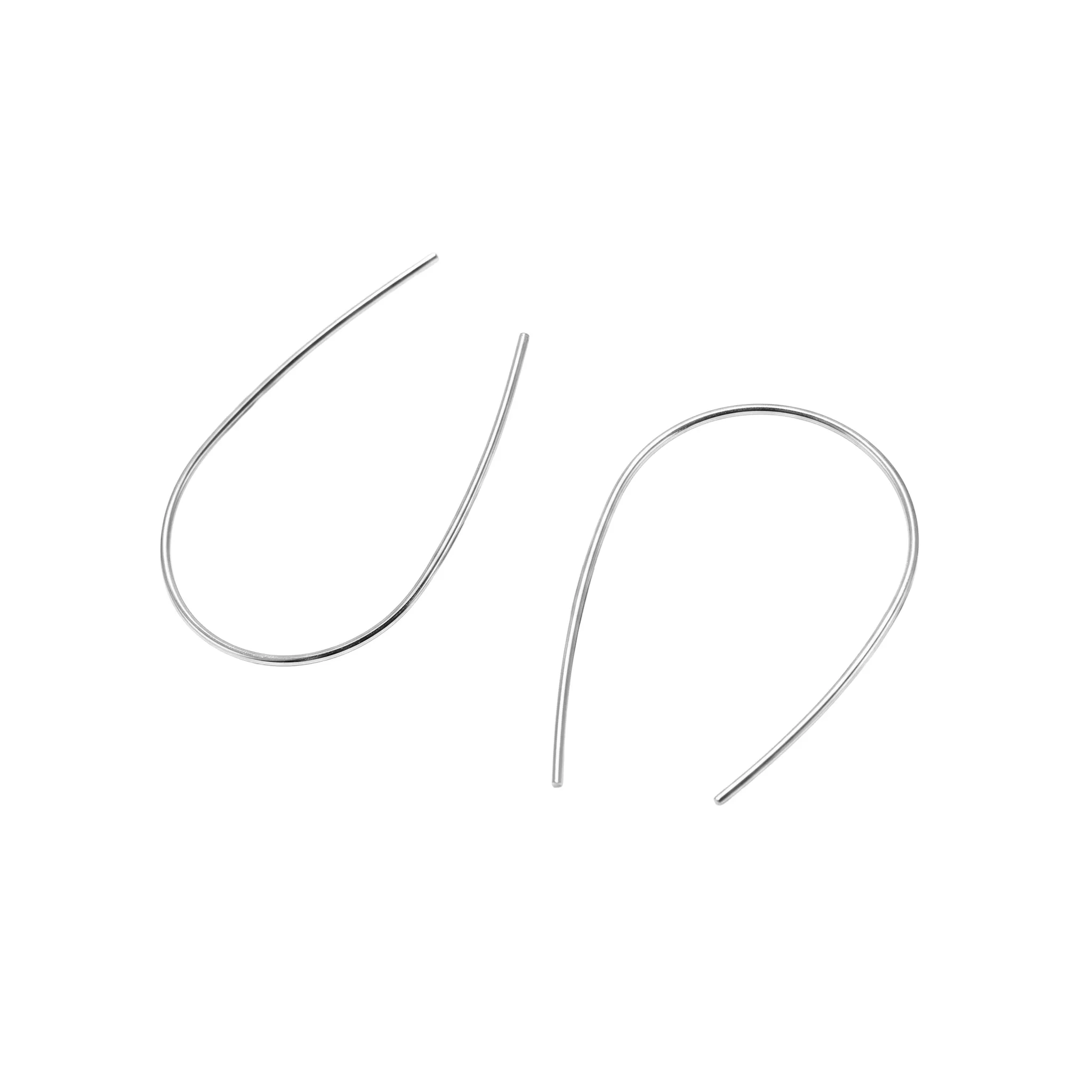 Cercei din argint - Cercei din Argint Silver Arc Simplicity