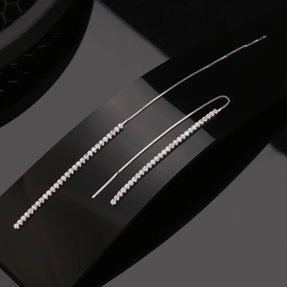 Cercei - Cercei din Argint Silver Glitter Threads