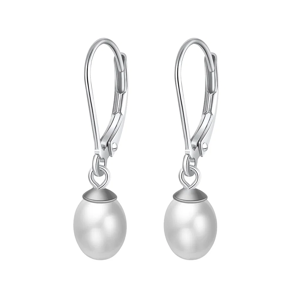 Cercei Perle - Cercei din Argint Silver Pearl Drops