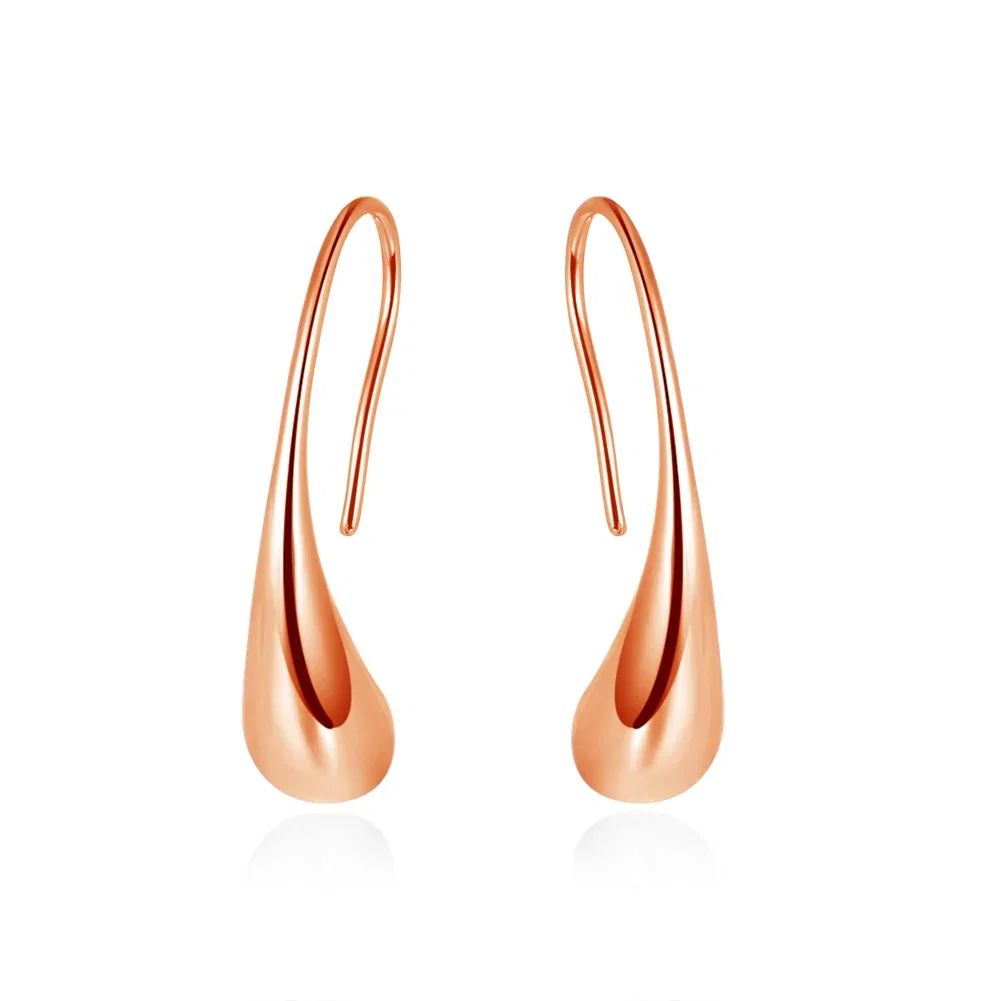 Cercei - Cercei din Argint Sleek Rose Droplets