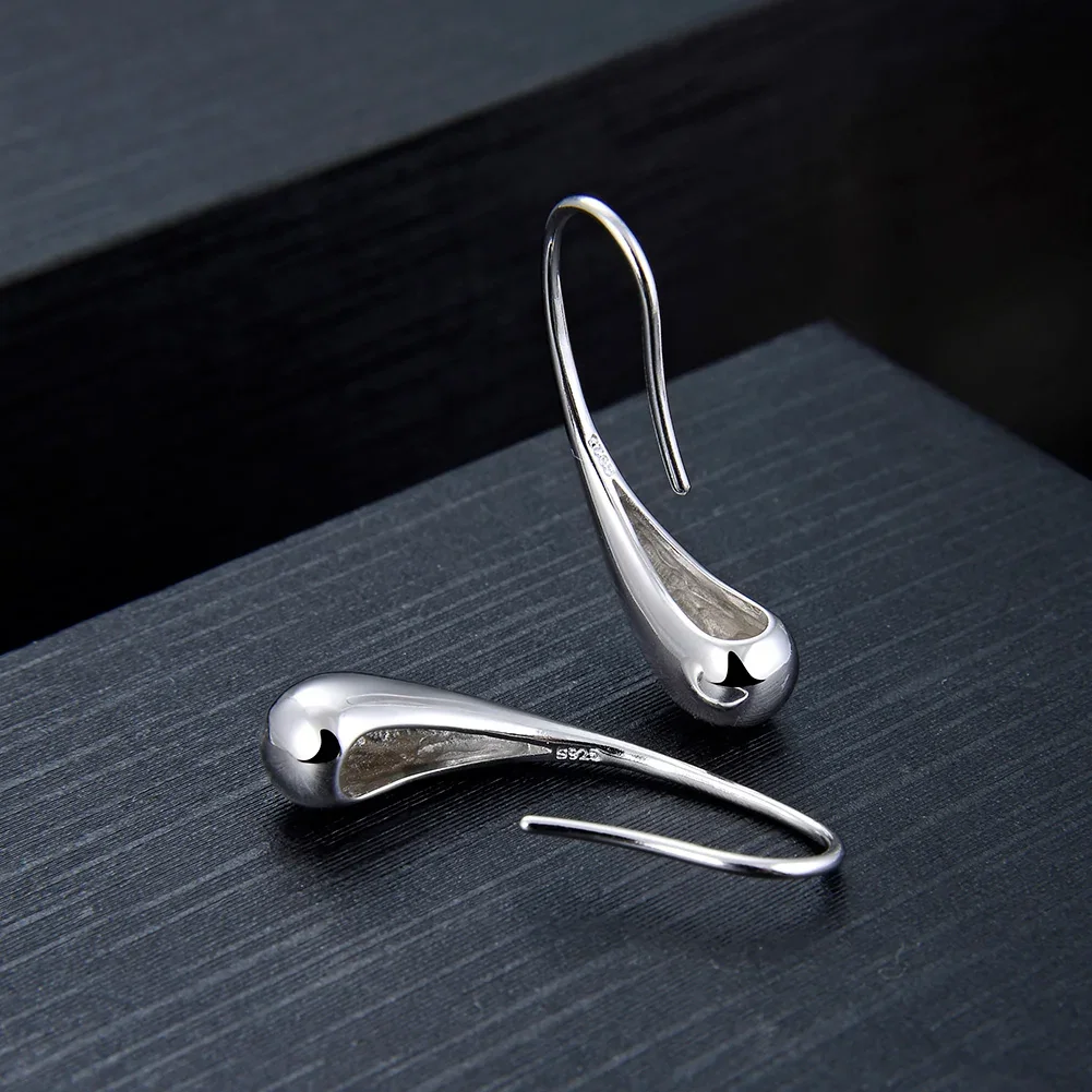 Cercei - Cercei din Argint Sleek Silver Droplets