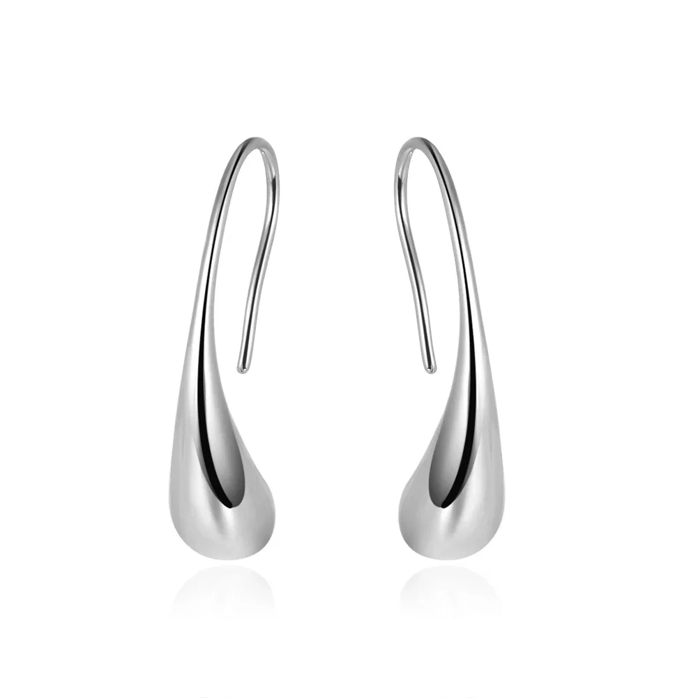 Cercei - Cercei din Argint Sleek Silver Droplets