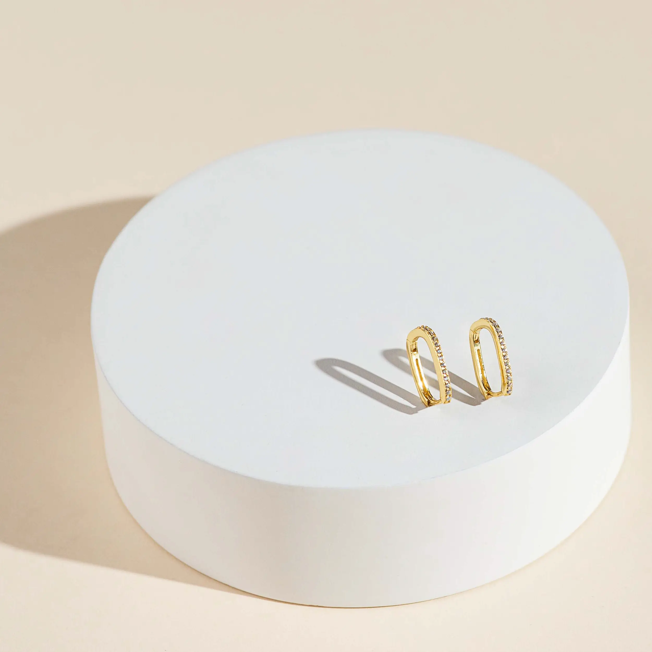 Cercei - Cercei din Argint Sparkle Essence Hoops Gold