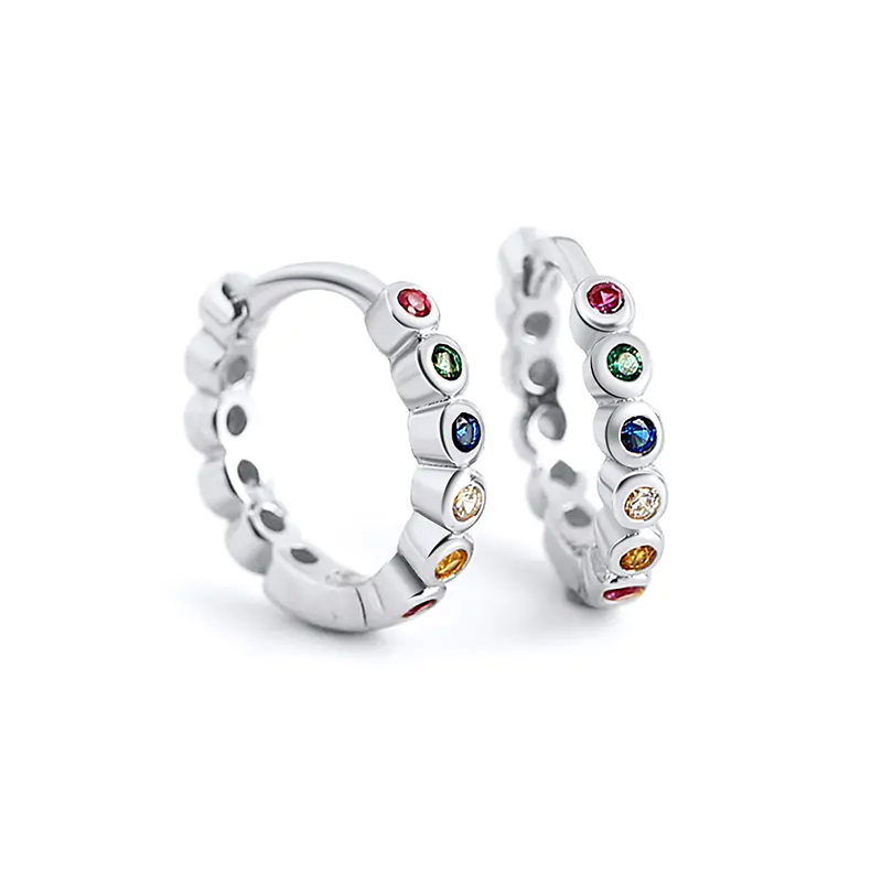 Cercei - Cercei din Argint Spectrum Hoops Silver