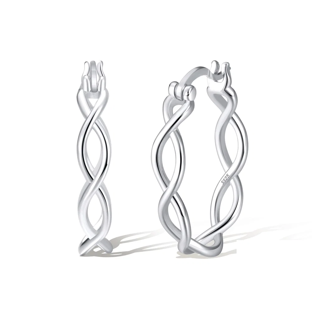 Cercei - Cercei din Argint Twisted Silver