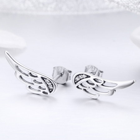 Cercei - Cercei din argint Wing Studs