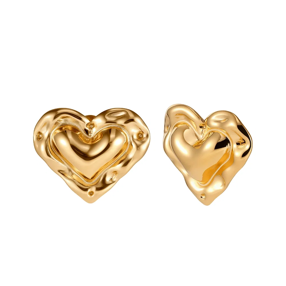 Cercei Statement - Cercei Statement Bold Heart Auriu