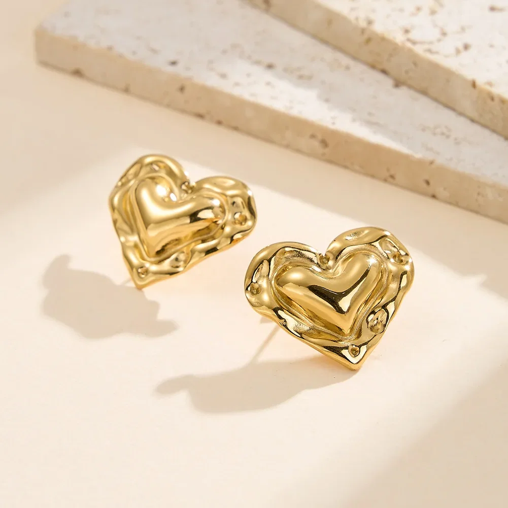 Cercei Statement - Cercei Statement Bold Heart Auriu