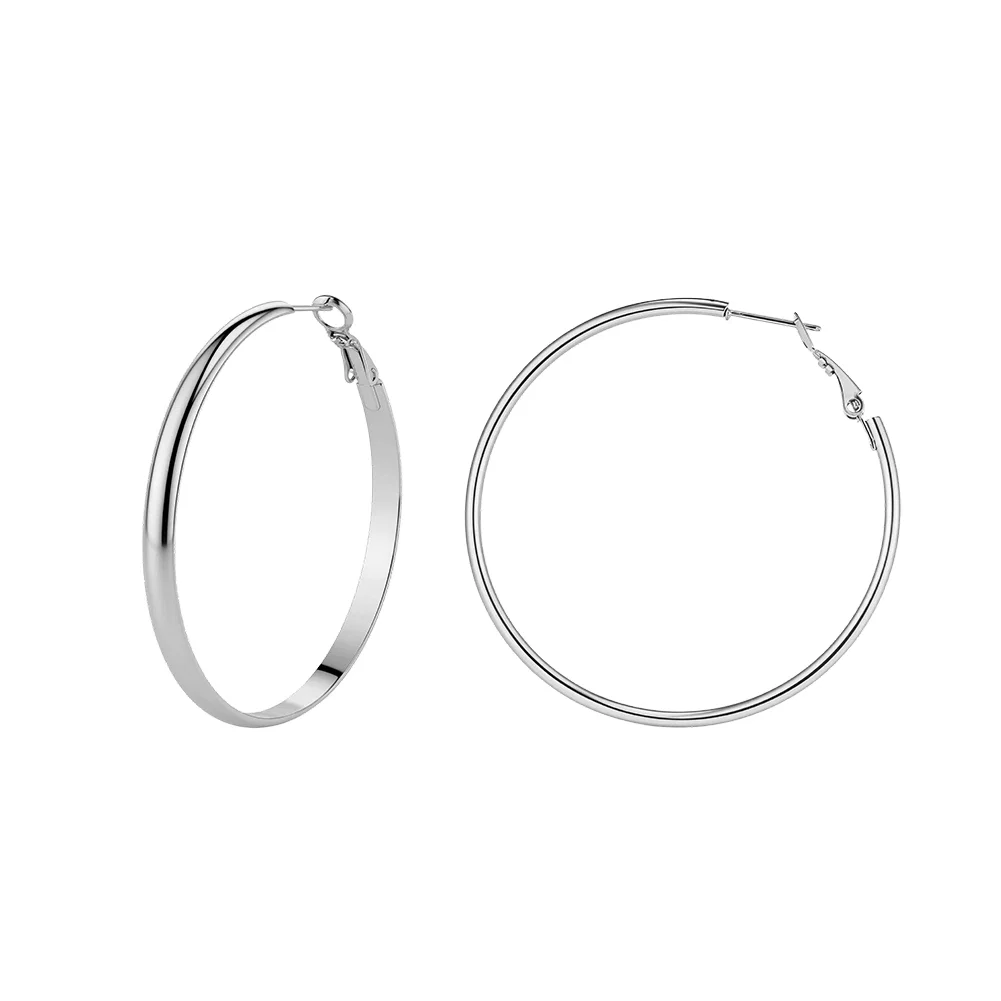 Cercei Statement - Cercei Statement Bold Hoop Argintiu