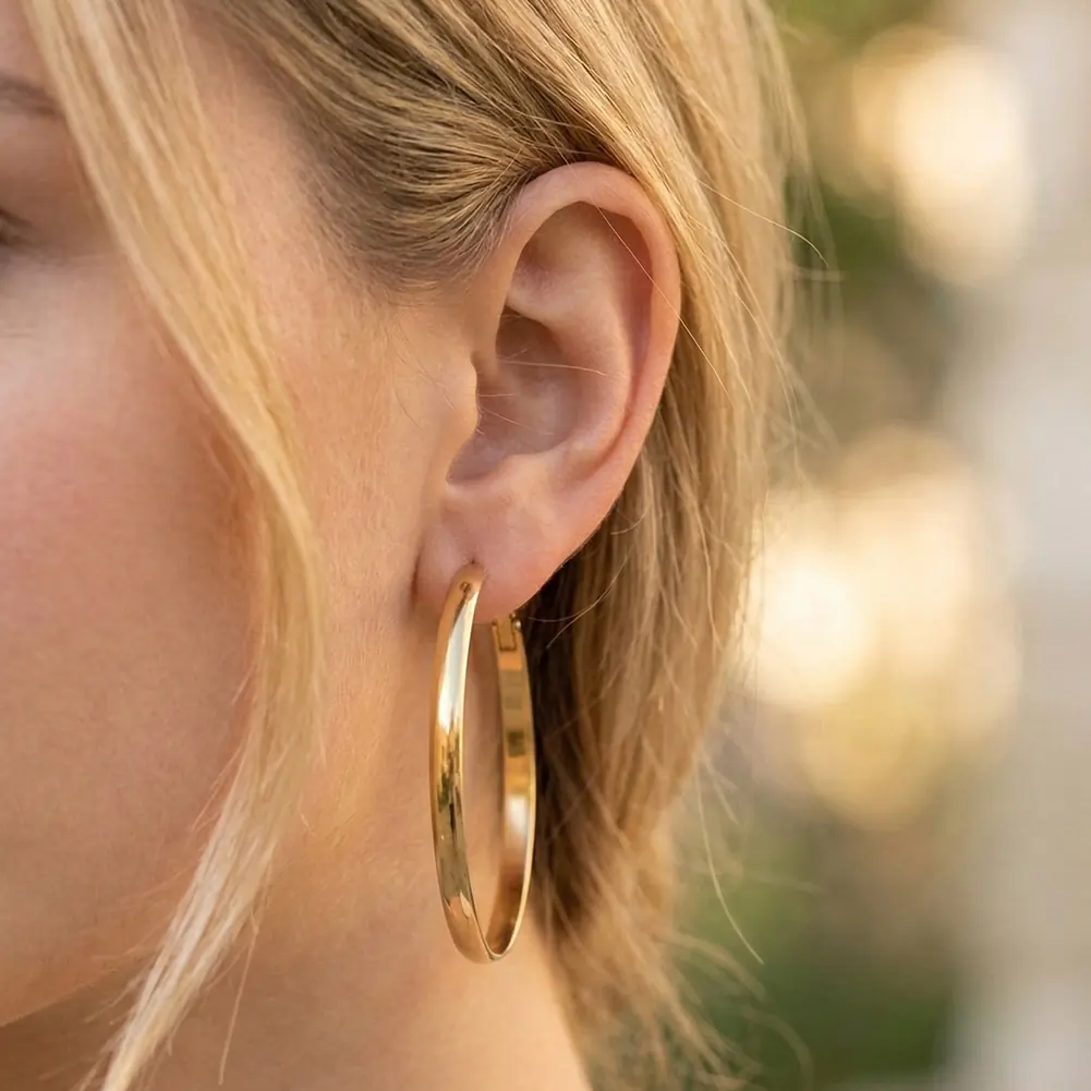 Cercei Statement - Cercei Statement Bold Hoop Auriu