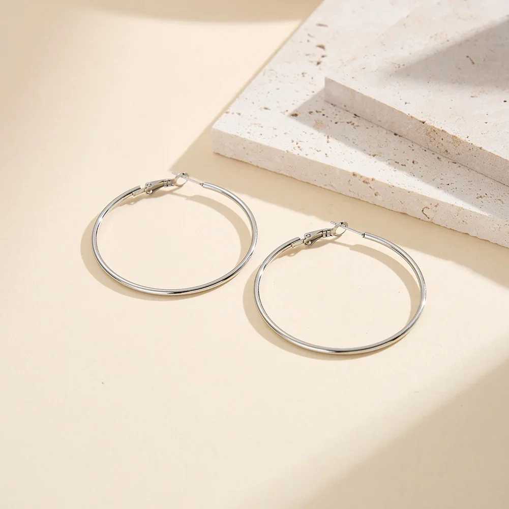 Cercei Statement - Cercei Statement Classic Hoop Argintiu