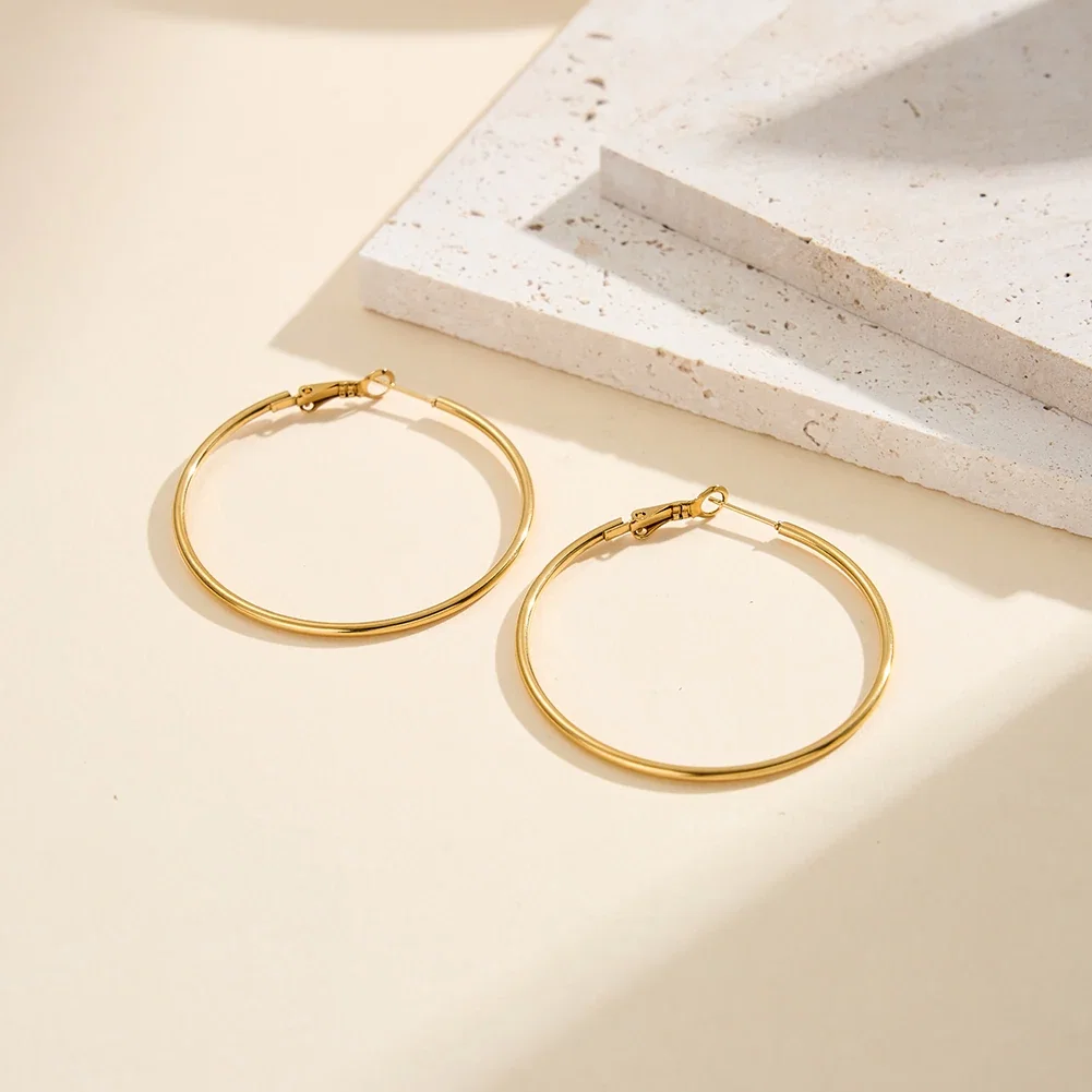 Cercei Statement - Cercei Statement Classic Hoop Auriu