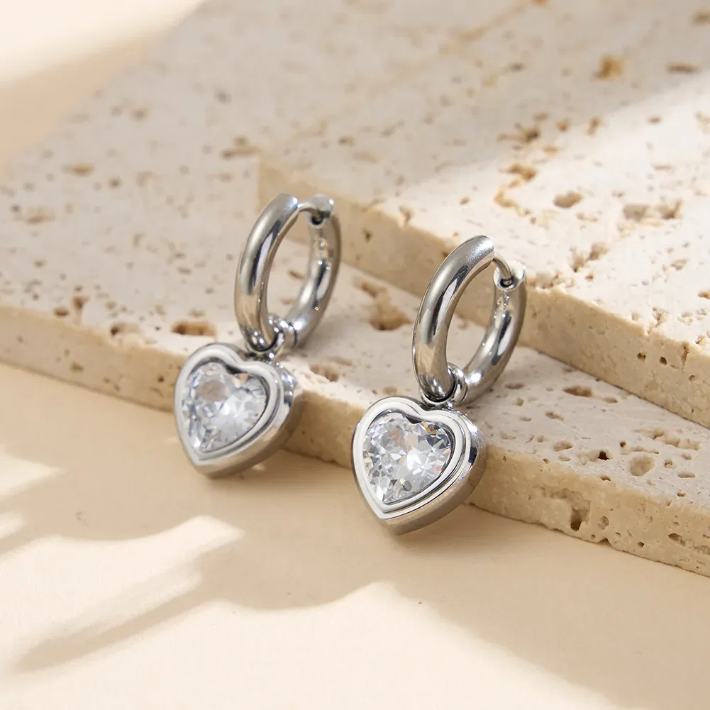 Cercei Statement - Cercei Statement cu Cristal Zirconiu Amor Argintiu