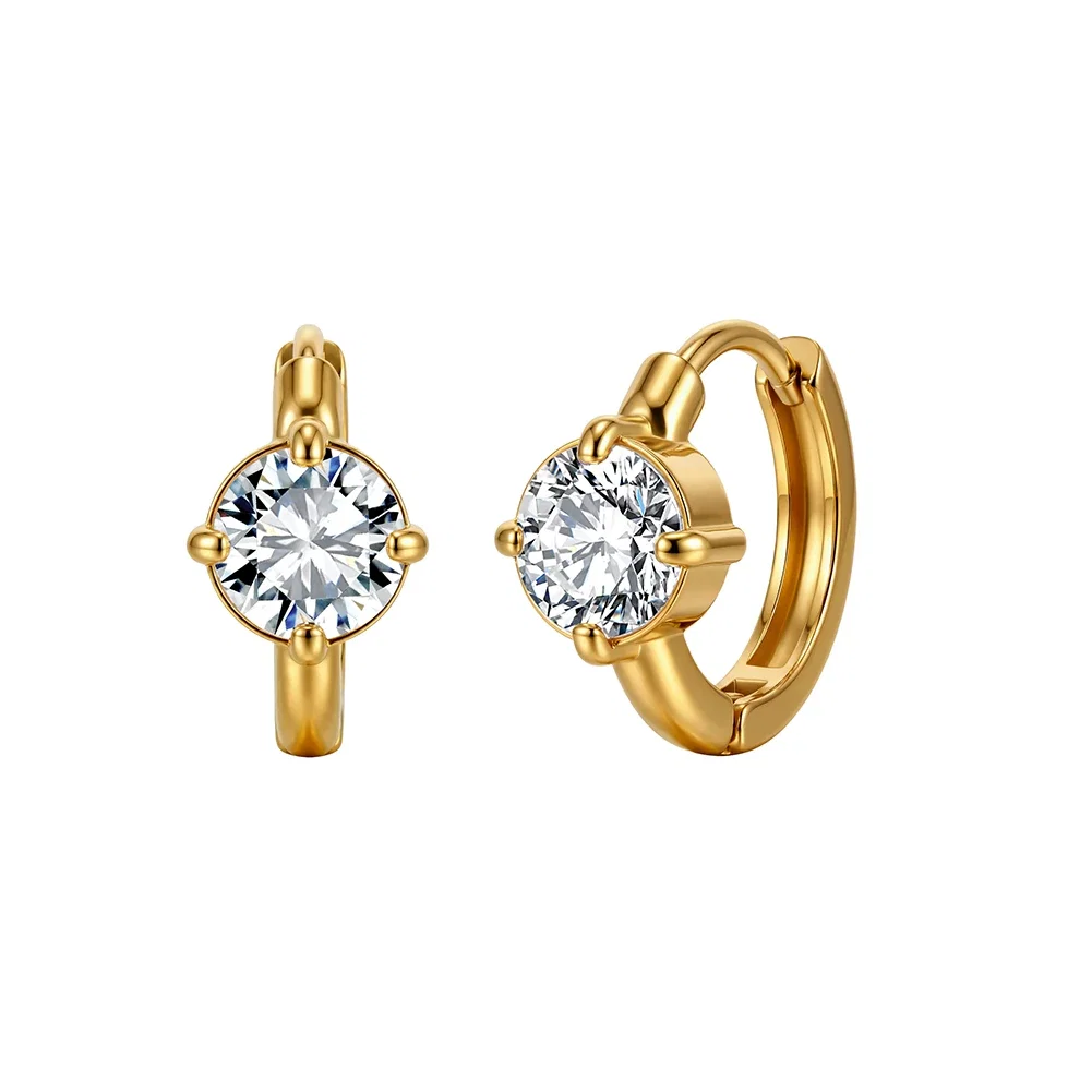Cercei Statement - Cercei Statement cu Cristale Zirconiu Glow Auriu