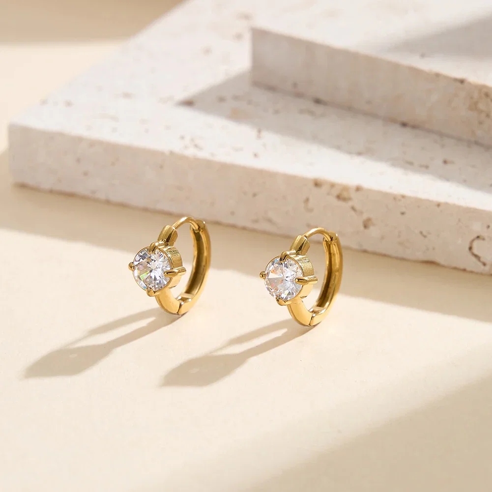 Cercei Statement - Cercei Statement cu Cristale Zirconiu Glow Auriu