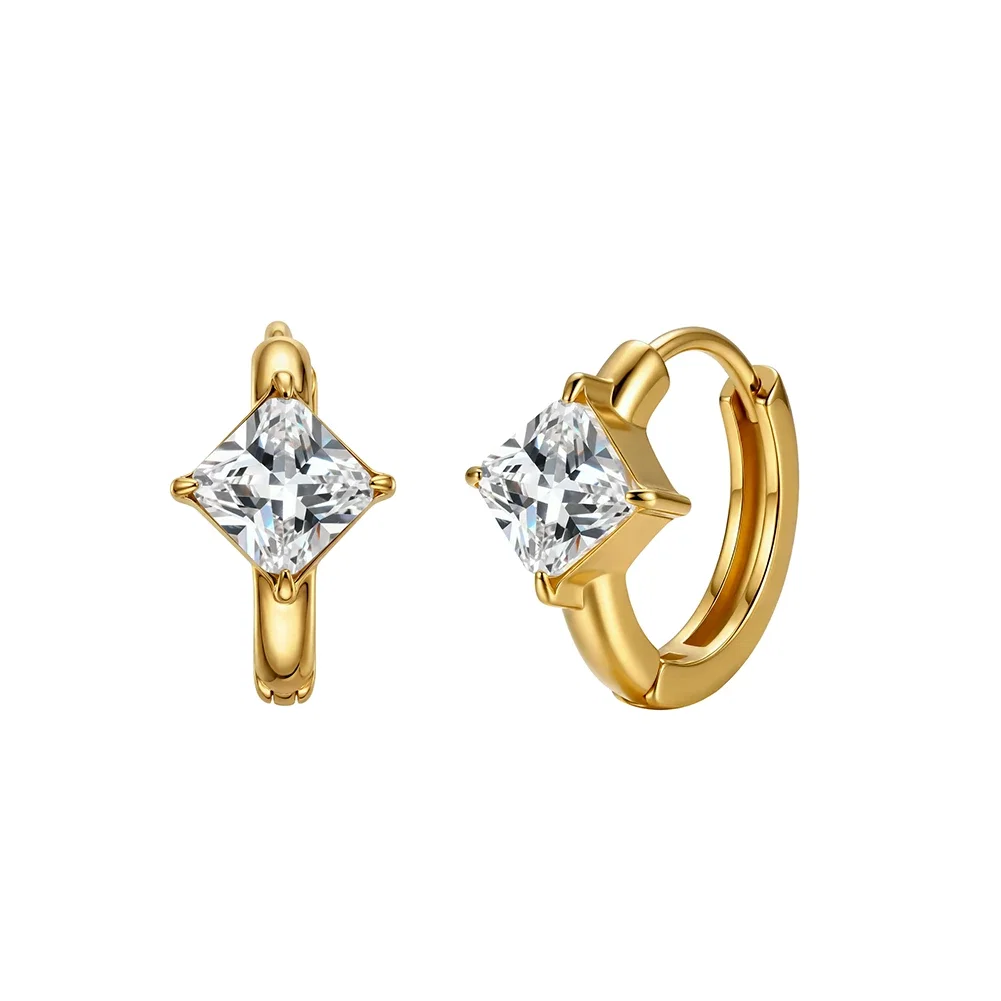 Cercei Statement - Cercei Statement cu Cristale Zirconiu Spark Auriu