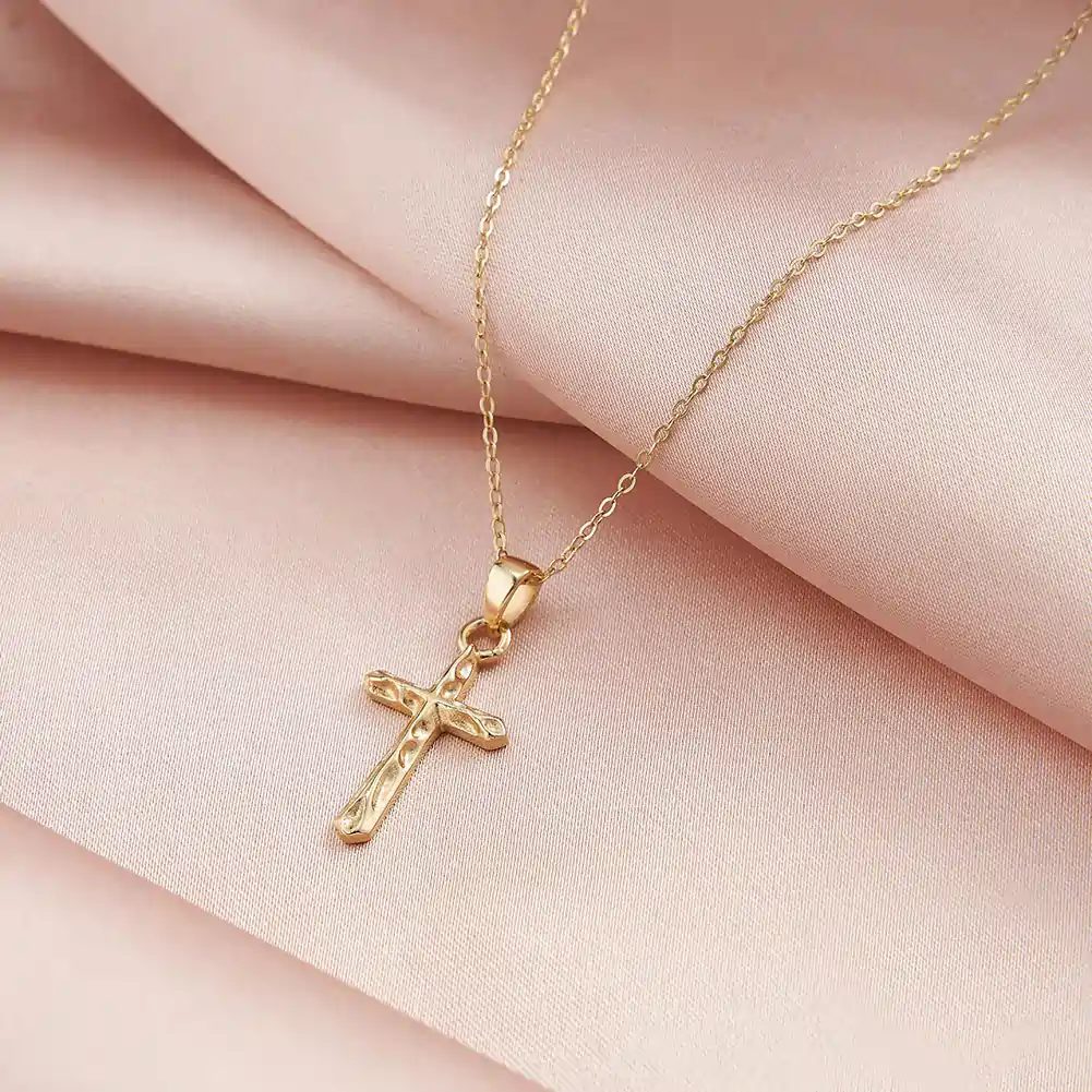 Produse Noi - Colier din Argint Cross Pendant Gold