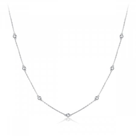 Coliere din argint - Colier din argint Crystal String