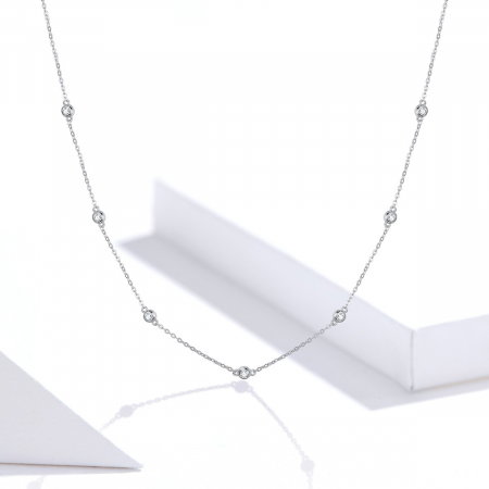 Coliere din argint - Colier din argint Crystal String