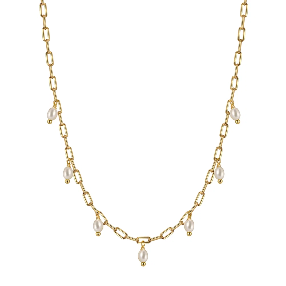 Coliere din argint - Colier din Argint cu Perle Naturale de Cultură Bold Pearls